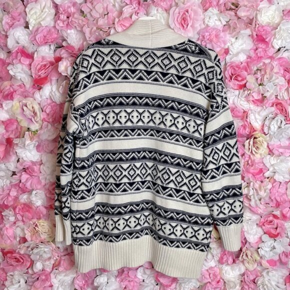 Chaps Fair Isle Coastal Cardigan Sz L - Picture 4 of 5